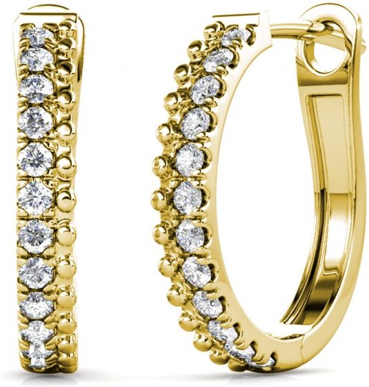 Aleah Ohrringe - Gold und Kristall