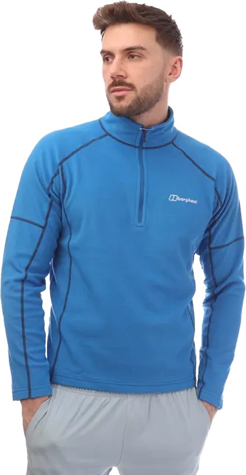 Thumbnail - Berghaus - "Cuerden" Fleece-Oberteil mit halbem Reißverschluss für Herren (Blau)
