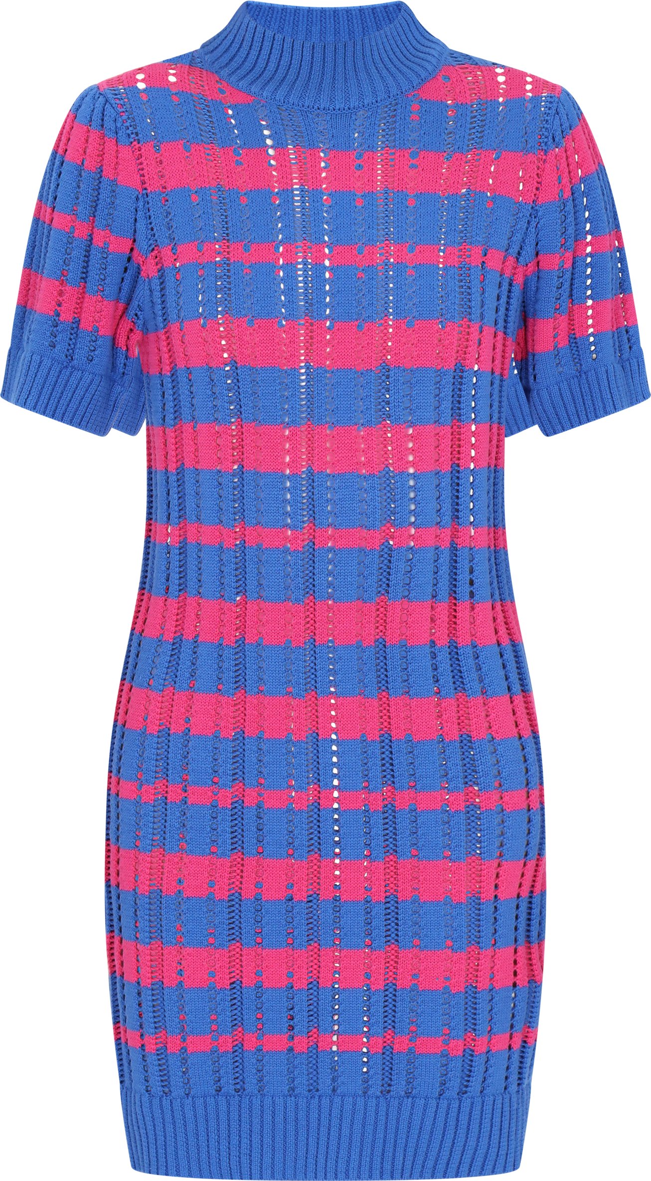 IZIA Kleid Frauen blau mehrfarbig