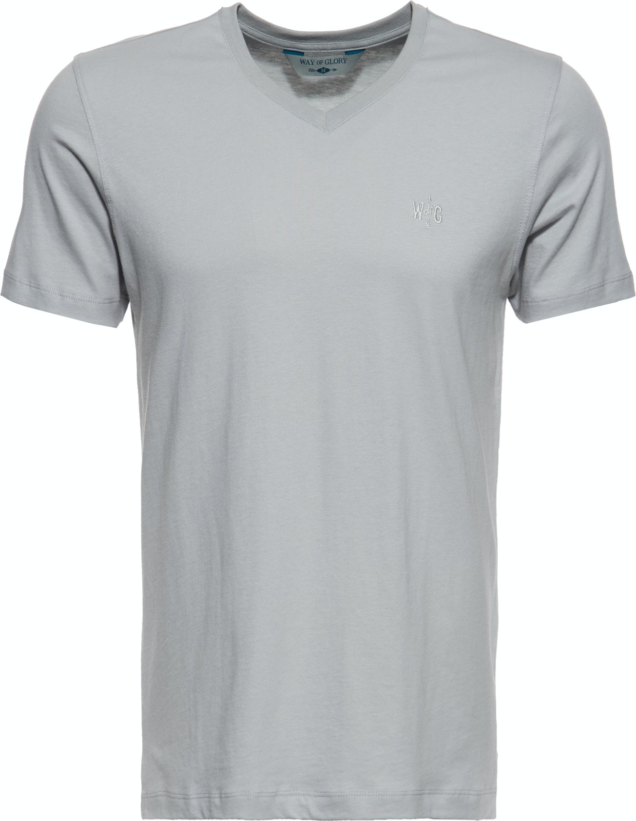 Way of Glory Herren WAY OF GLORY Herren Premium Basic T-Shirt mit V-Ausschnitt grau