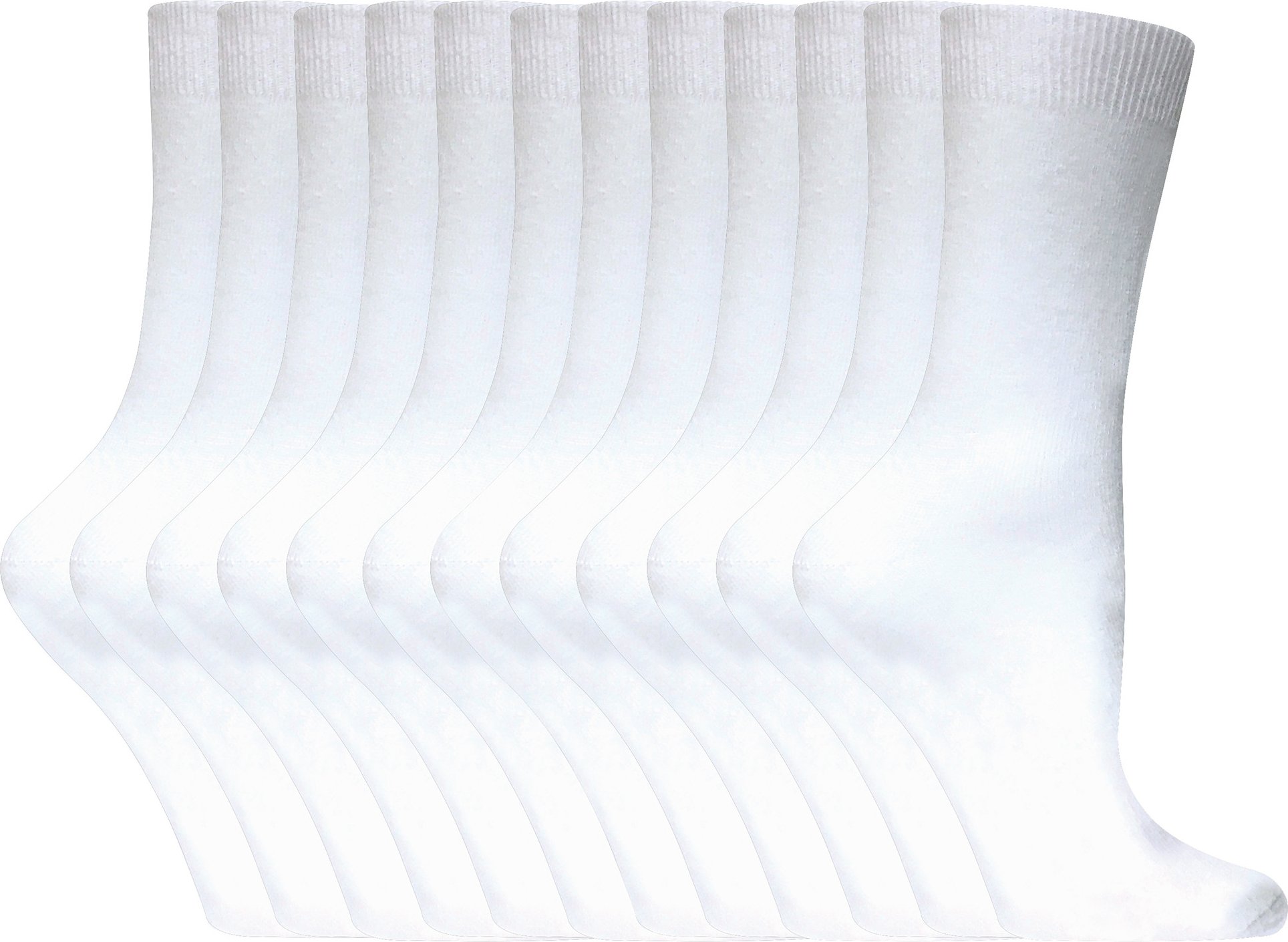 Einfarbige Damensocken mit hohem Baumwollanteil | 12 Paar Multipack | Socken-Snob | Dünne, bequeme, farbenfrohe Crew-Söc...