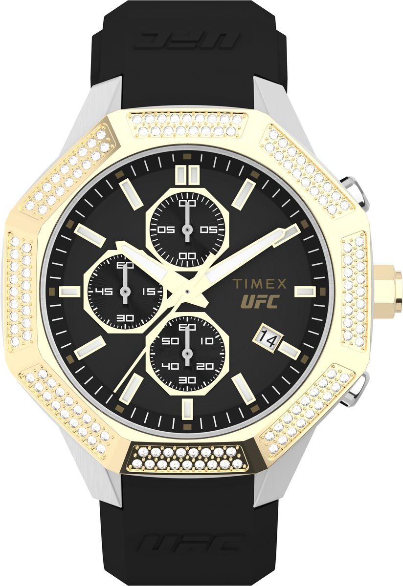 Timex UFC King Chrono Herren Schwarze Uhr TW2V99200