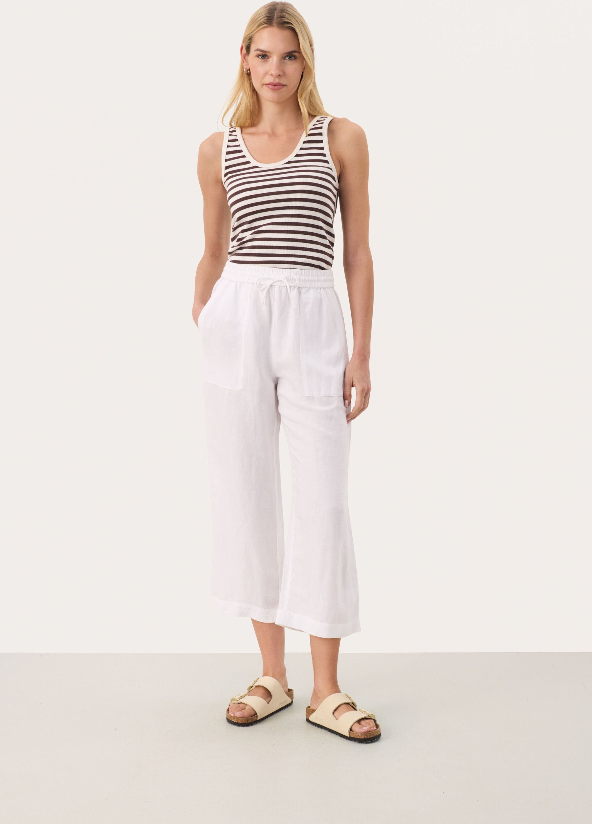 Casual Hose Easy fit Bright White