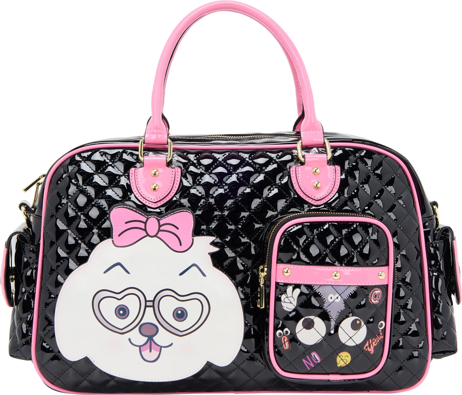 Mymo Handtasche Handtasche Frauen Schwarz Rosa