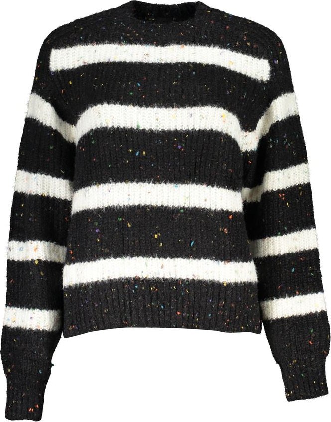 Desigual Schwarzer Acryl Damenpullover mit Rollkragen