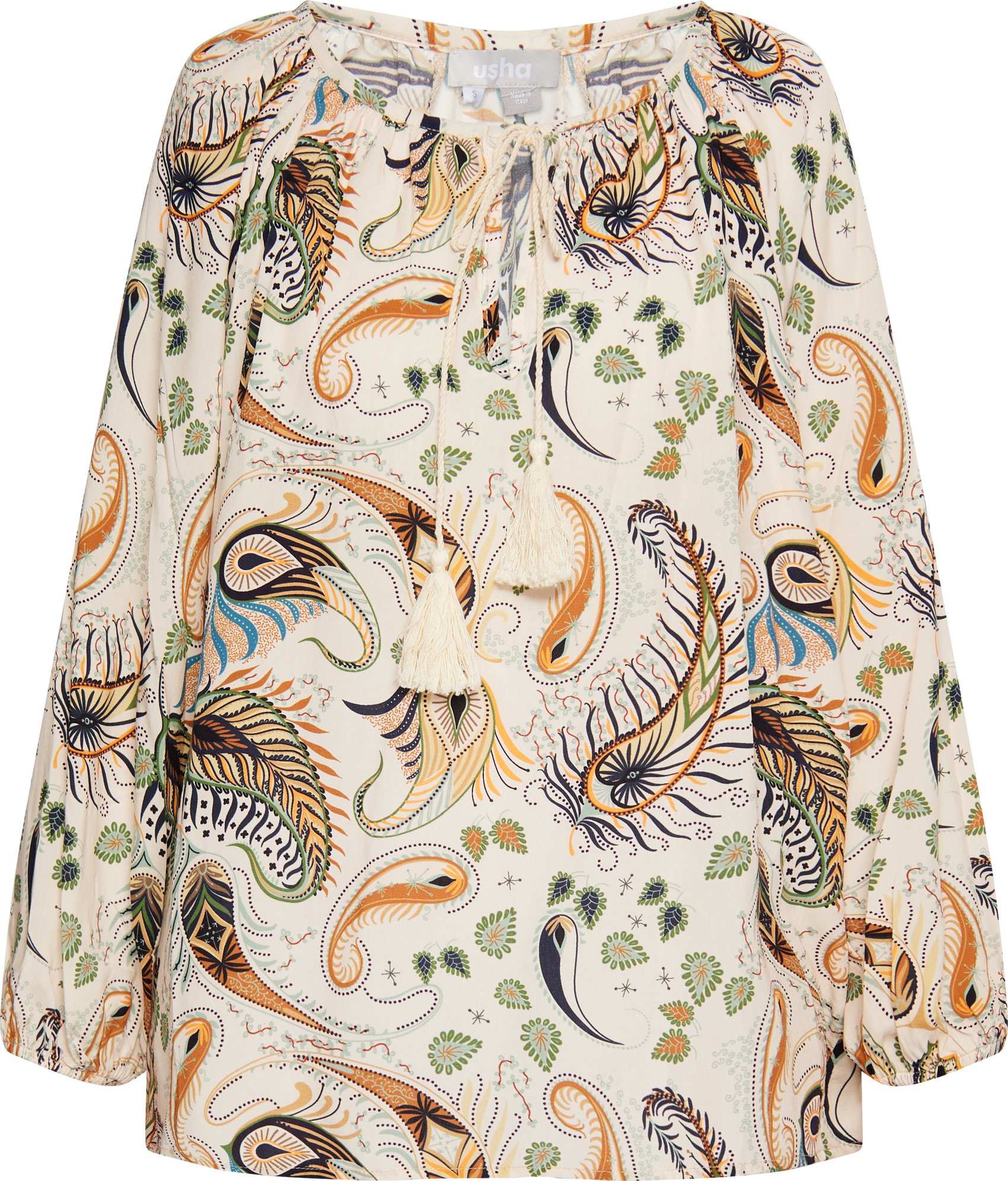 usha Blusenshirt Damen Creme Mehrfarbig