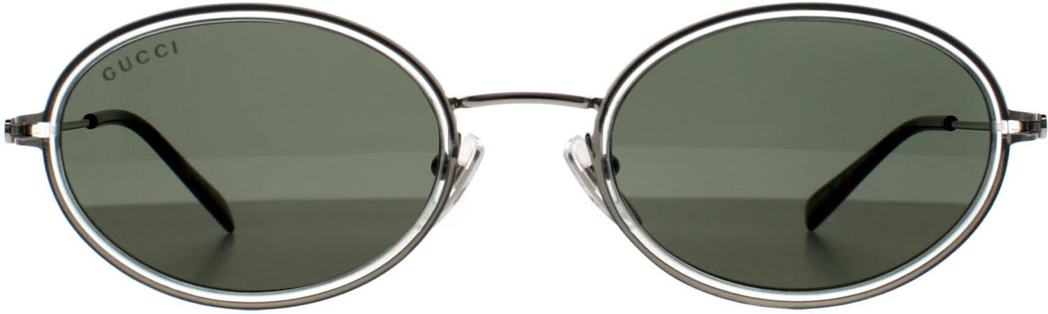 Gucci Oval Womens Silber Grau GG1980S