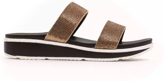 Péché Originel Beige Textil Damensandale