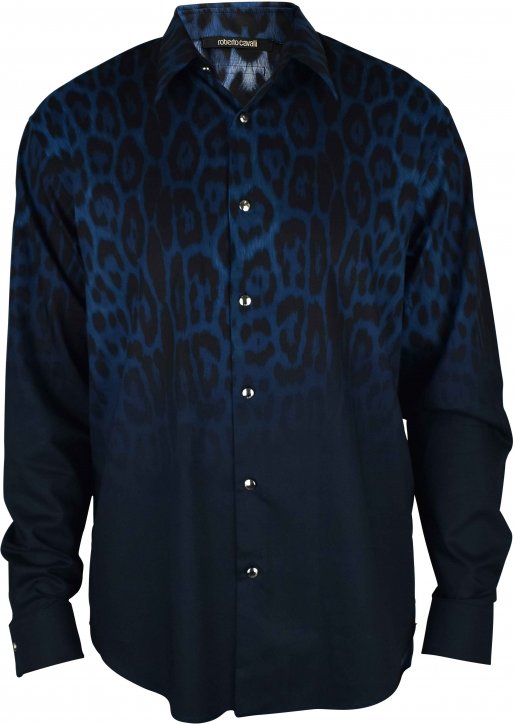 Roberto Cavalli Hemd Blau