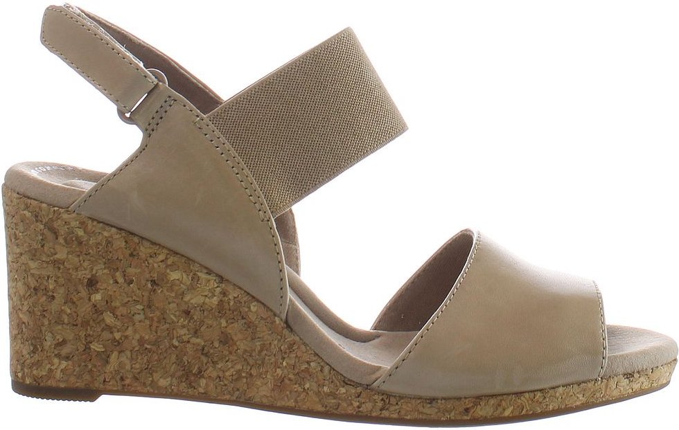 Clarks Lafley Lily Womens Beige Wedges