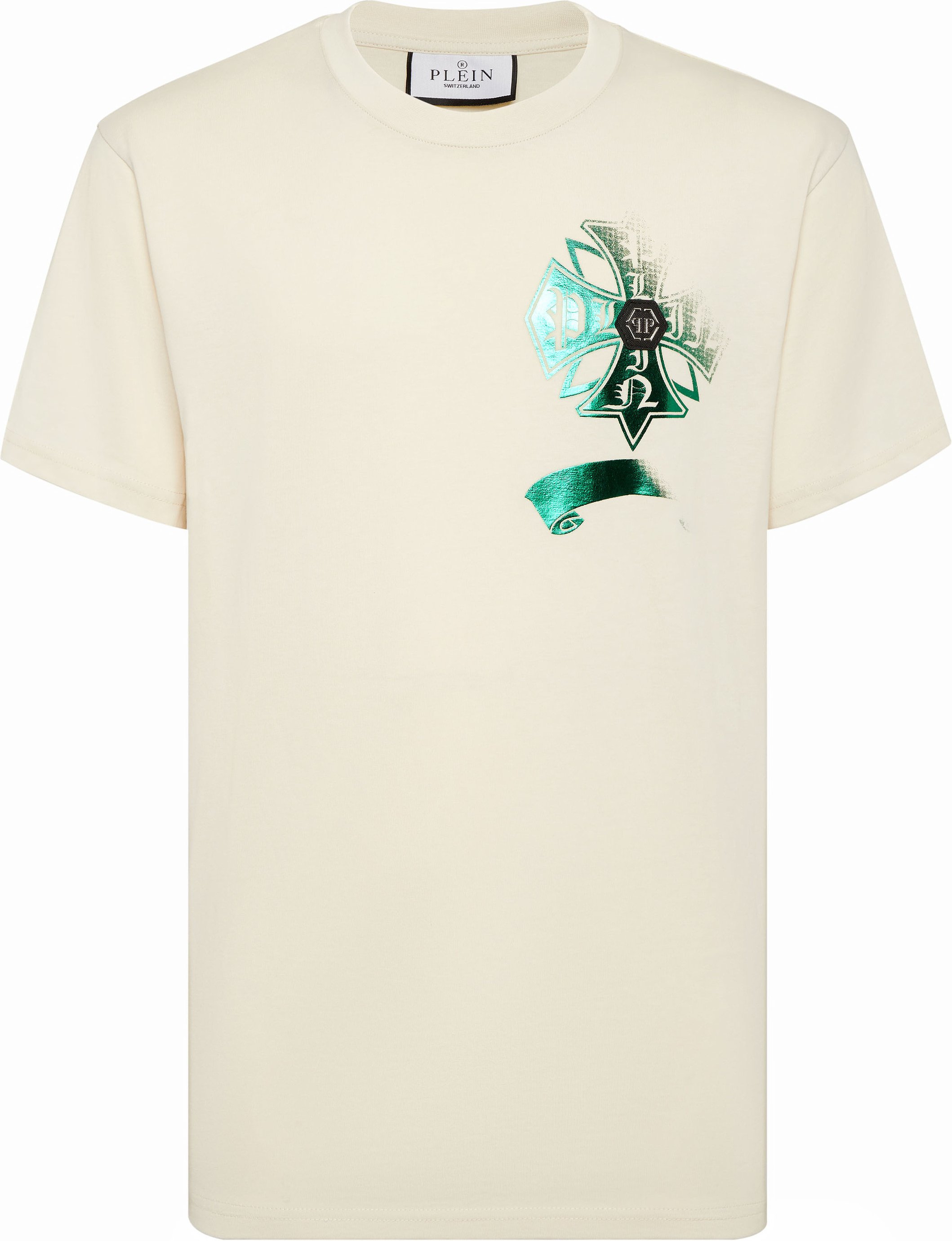 Washed Round Neck T-Shirt Destroyed Crest