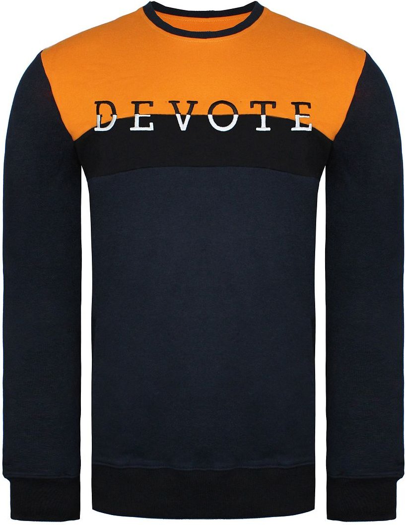 Devote London Blake Mens Black/Navy Pullover