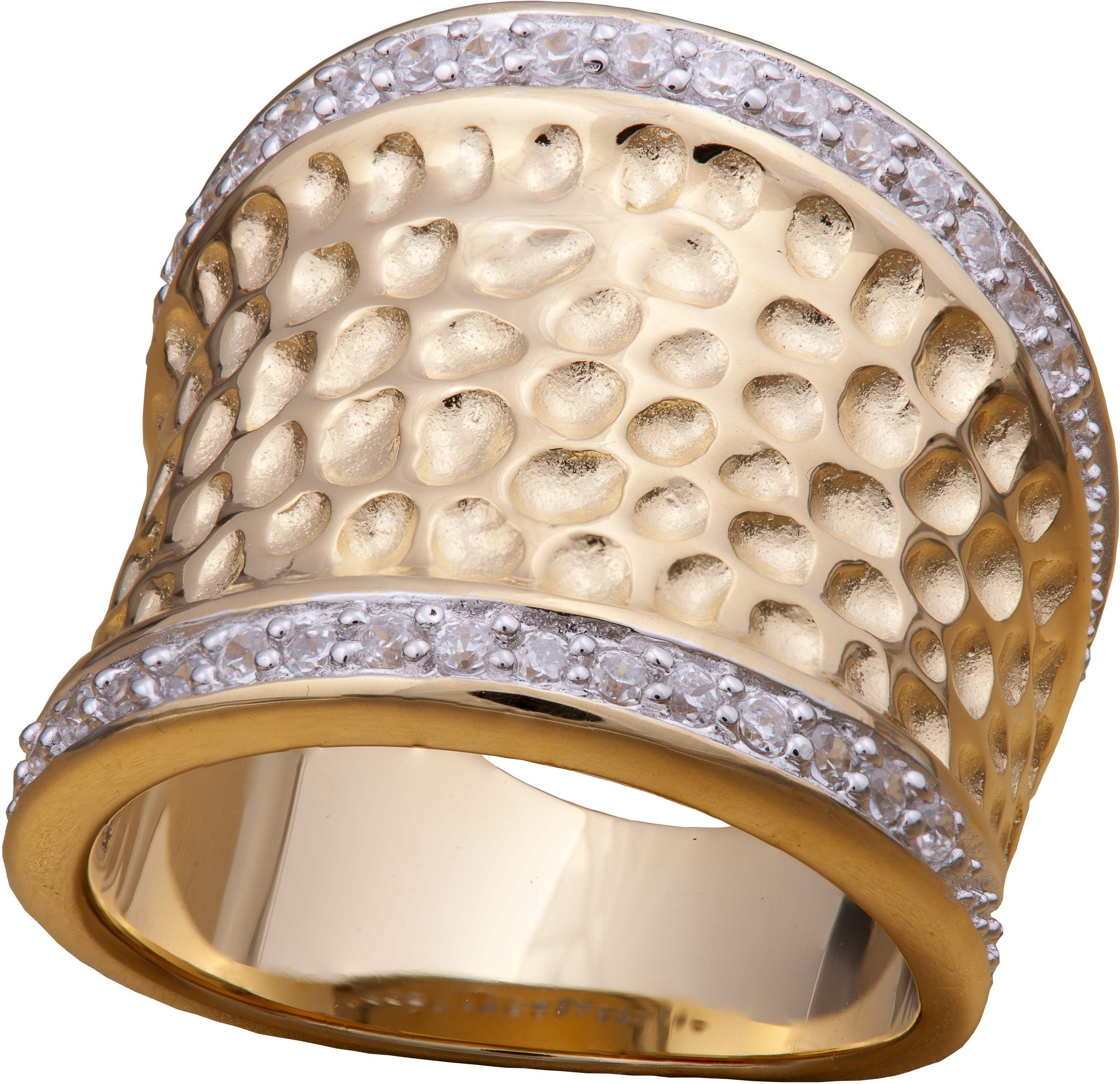 Orphelia Damen-Ring aus 925er Sterlingsilber – Gold ZR-3600-GOLD