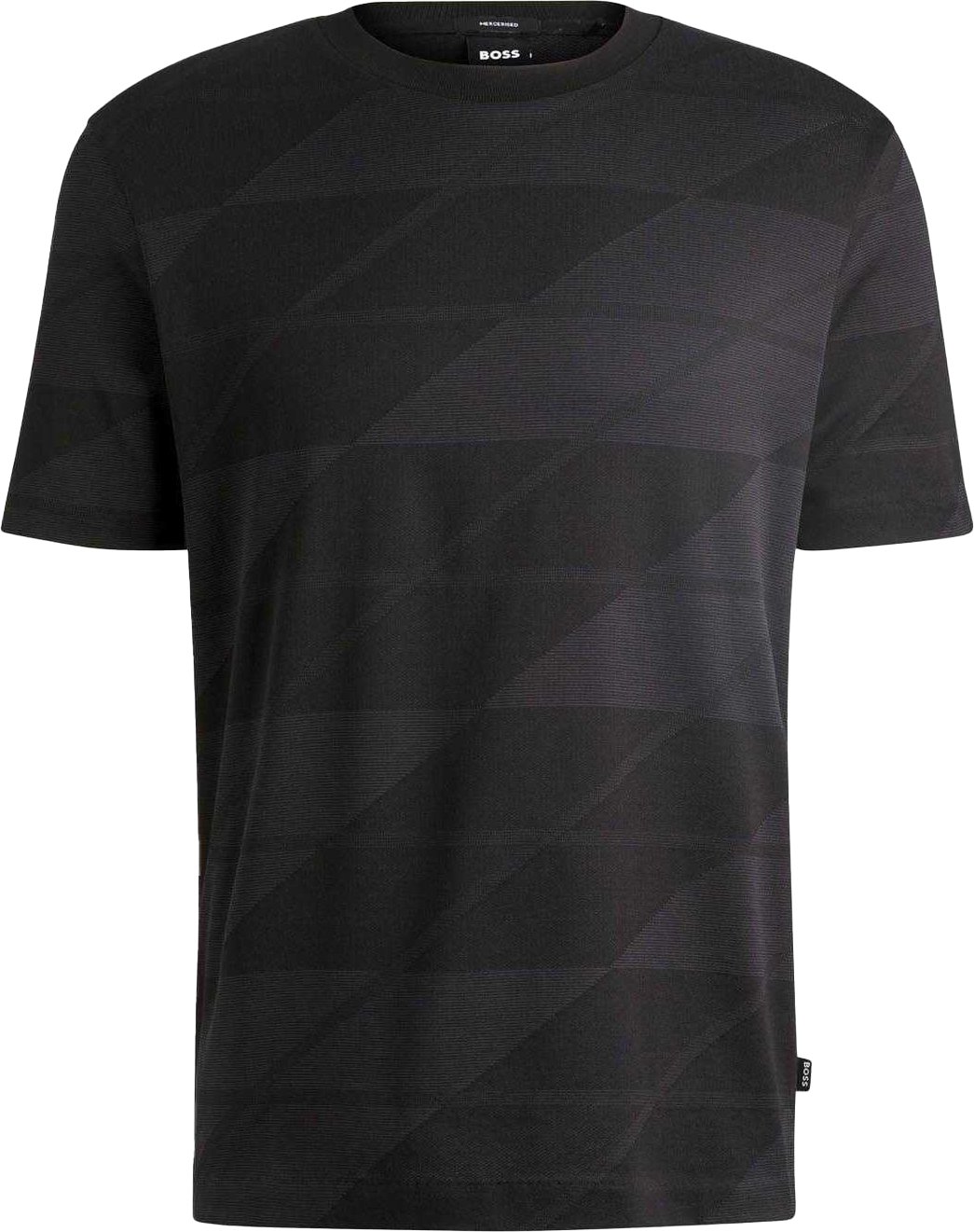 Boss - "C-Thompson 35" T-Shirt für Herren Jacquard (Schwarz)