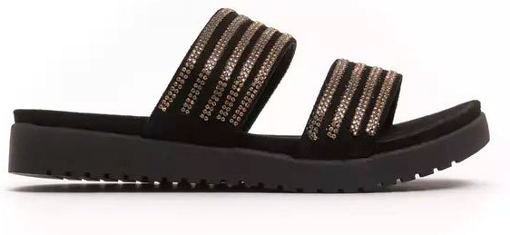 Péché Originel Gold Textile Damen Sandale