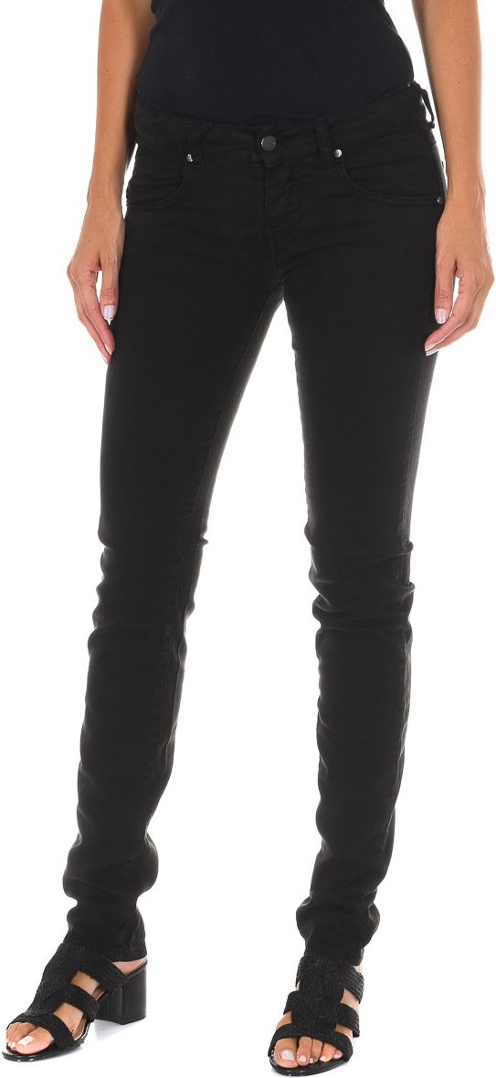 Lange Jeanshose mit schmal geschnittenem Saum 10DBF0475-B088 woman