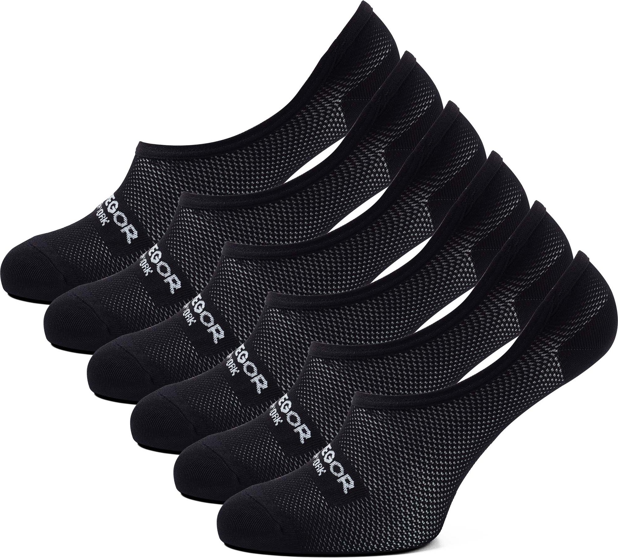 McGregor – Footies Black 6er-Pack