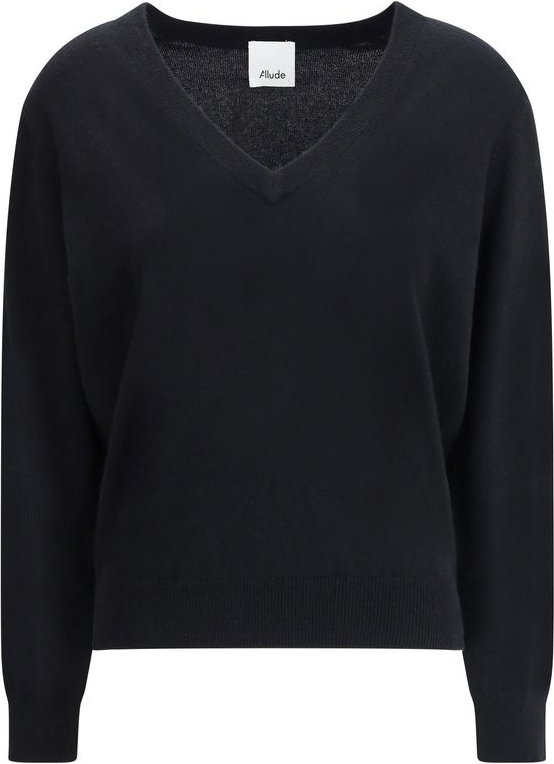 V-Ausschnitt Langarmpullover