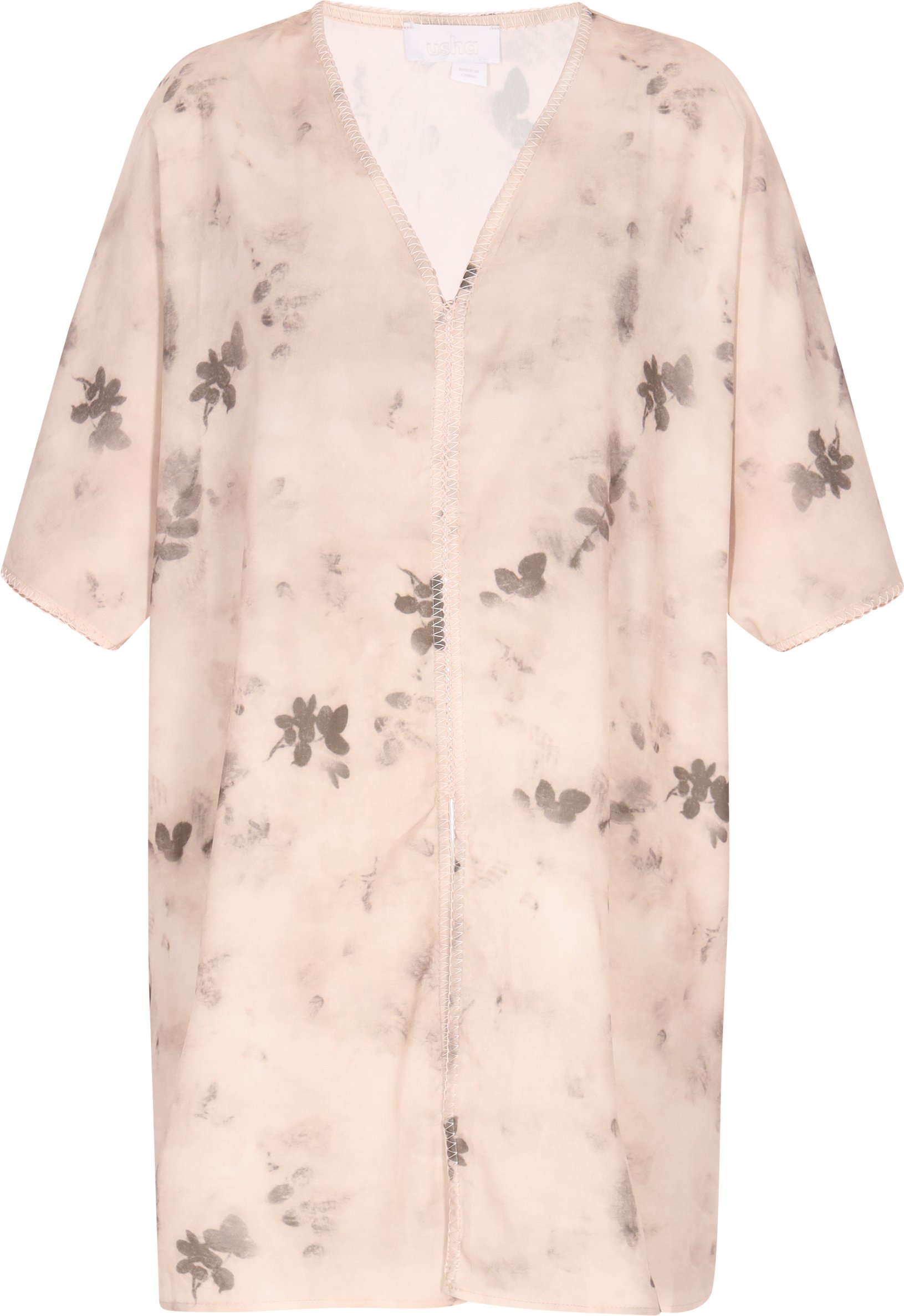 usha Tunika Damen Beige Mehrfarbig