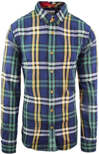 Grünes Herrenhemd mit Scotch & Soda-Print