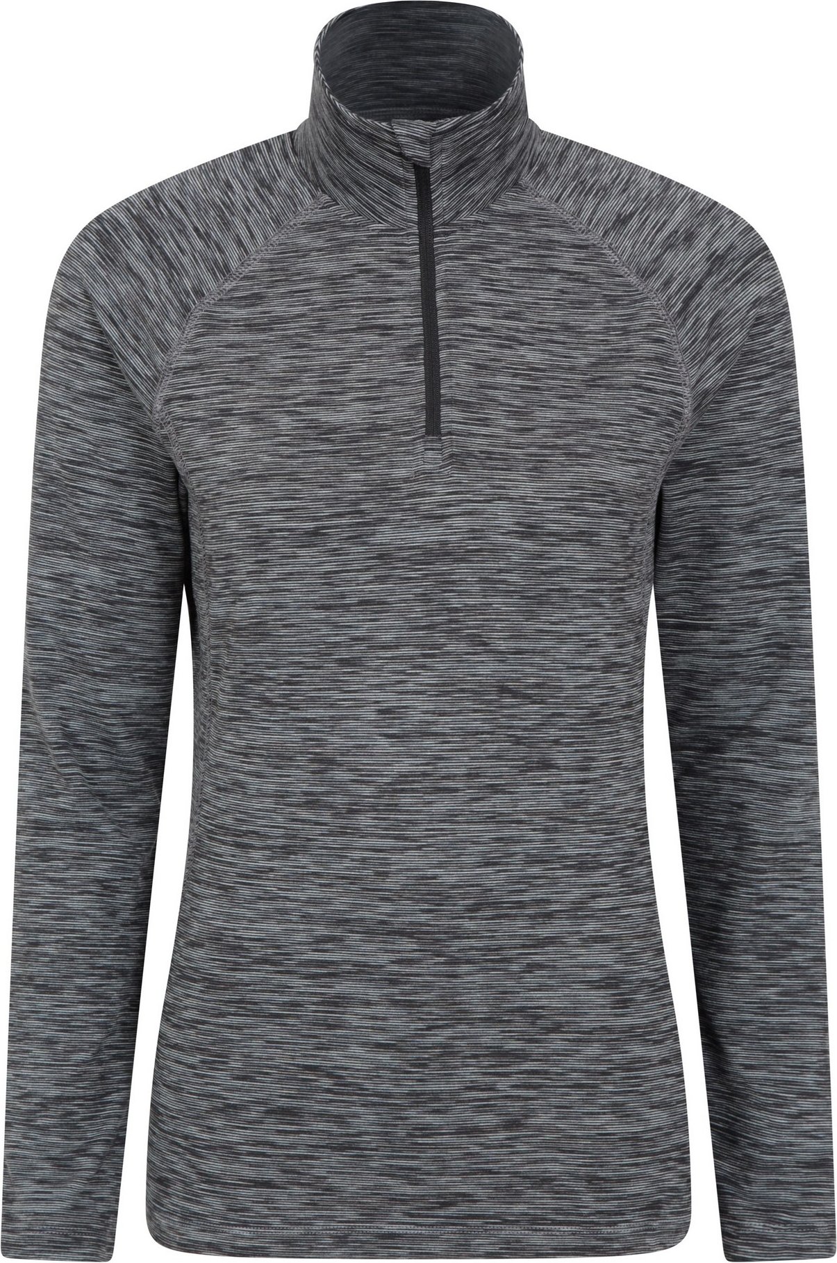 Mountain Warehouse - "Bend & Stretch" Midlayer mit halbem Reißverschluss für Damen (Schwarz)