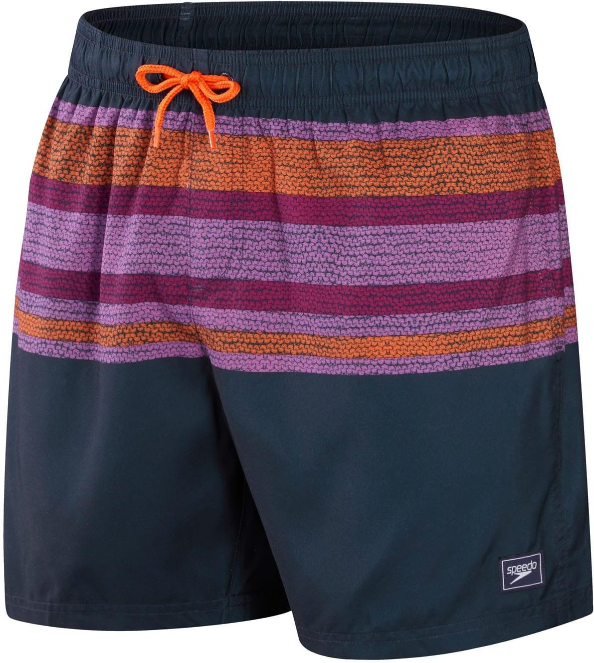 Speedo - "Placement Leisure" Badeshorts für Herren (Marine/Orange)