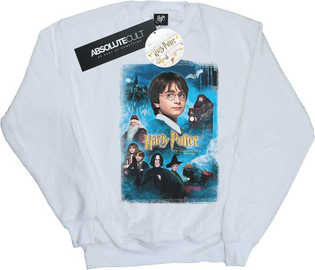 Harry Potter - "Philosopher's Stone" Sweatshirt für Mädchen (Weiß)