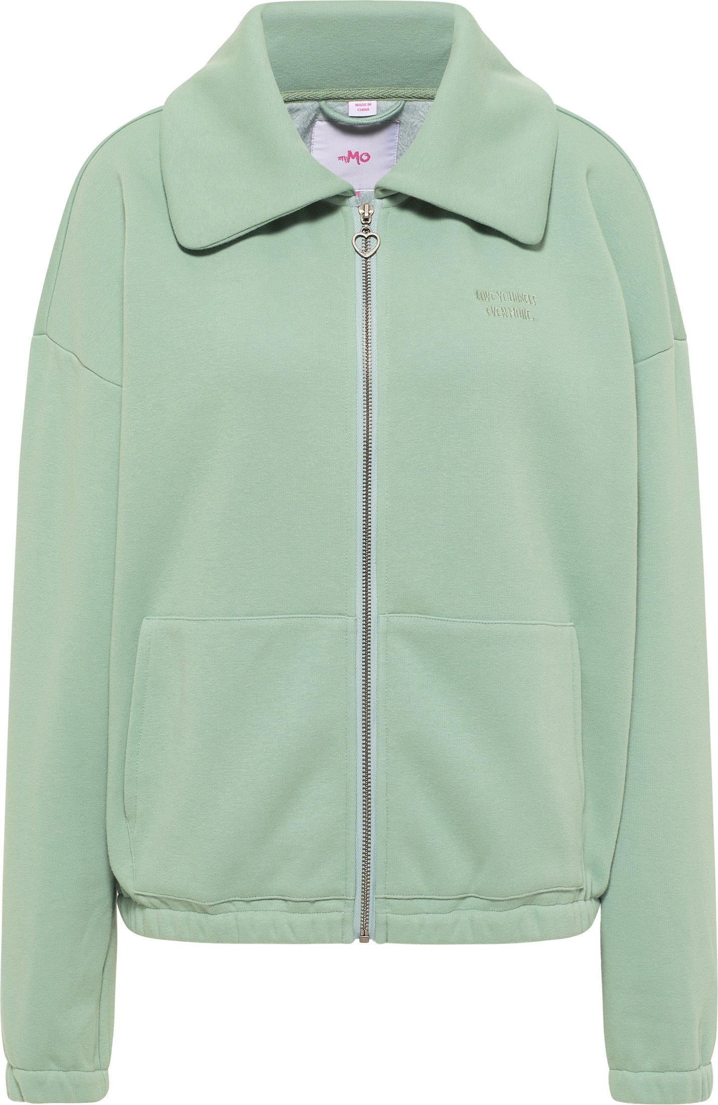 Mymo Sweatjacke Damen dunkelmint