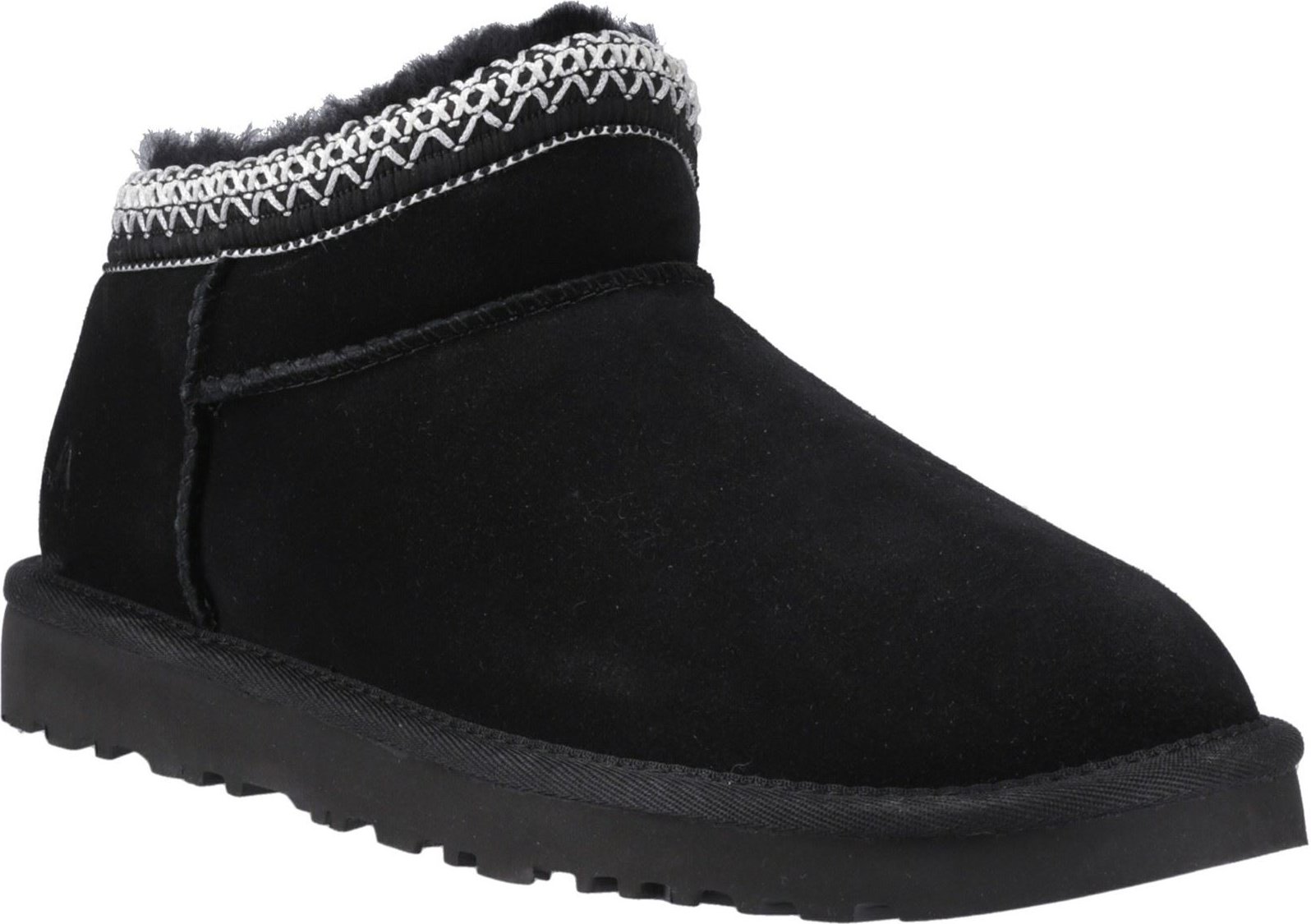 Hush Puppies Sloane Damen Wildleder Hausschuhe in Schwarz