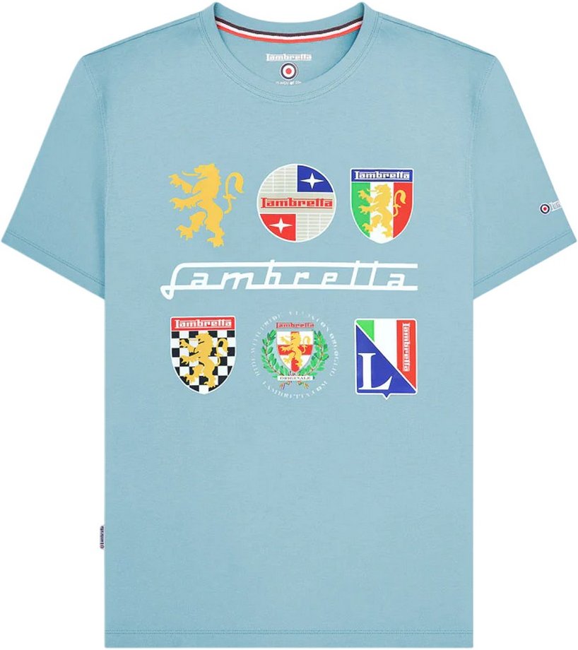 Lambretta - "Heritage SS26" T-Shirt für Herren (Himmelblau)