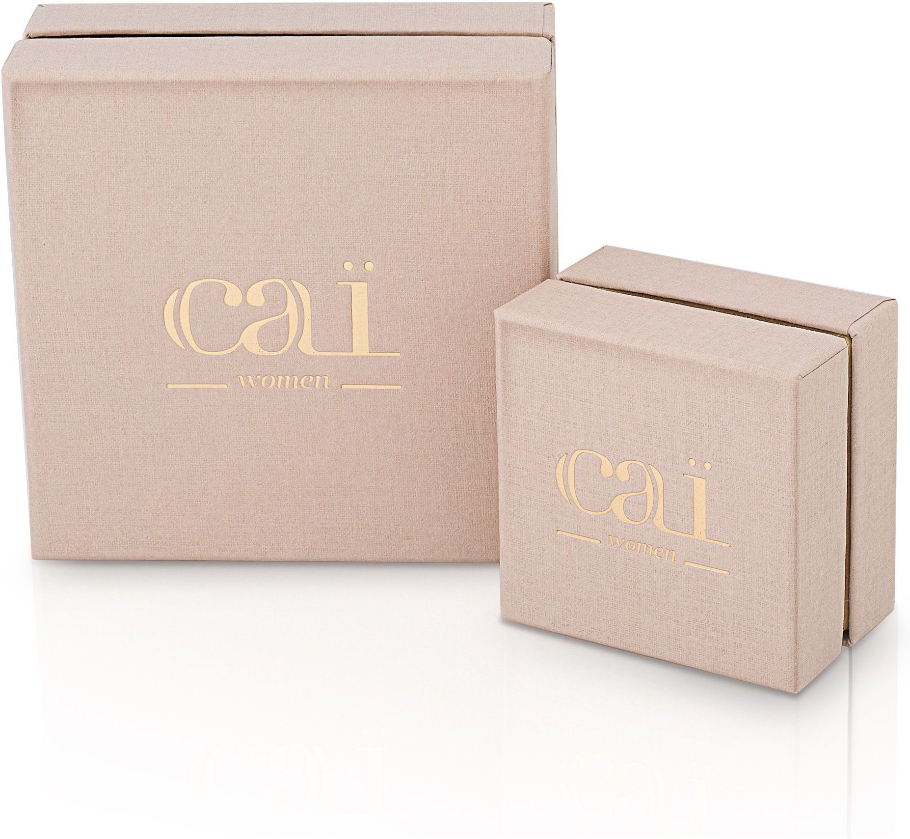 cai Fußkette 925 Silber rosévergoldet Plättchen Boho