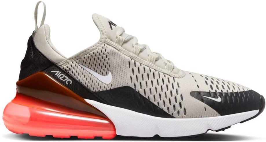 Thumbnail - Nike Air Max 270 Turnschuhe, Schwarz/Hellknochen-Hot Punch