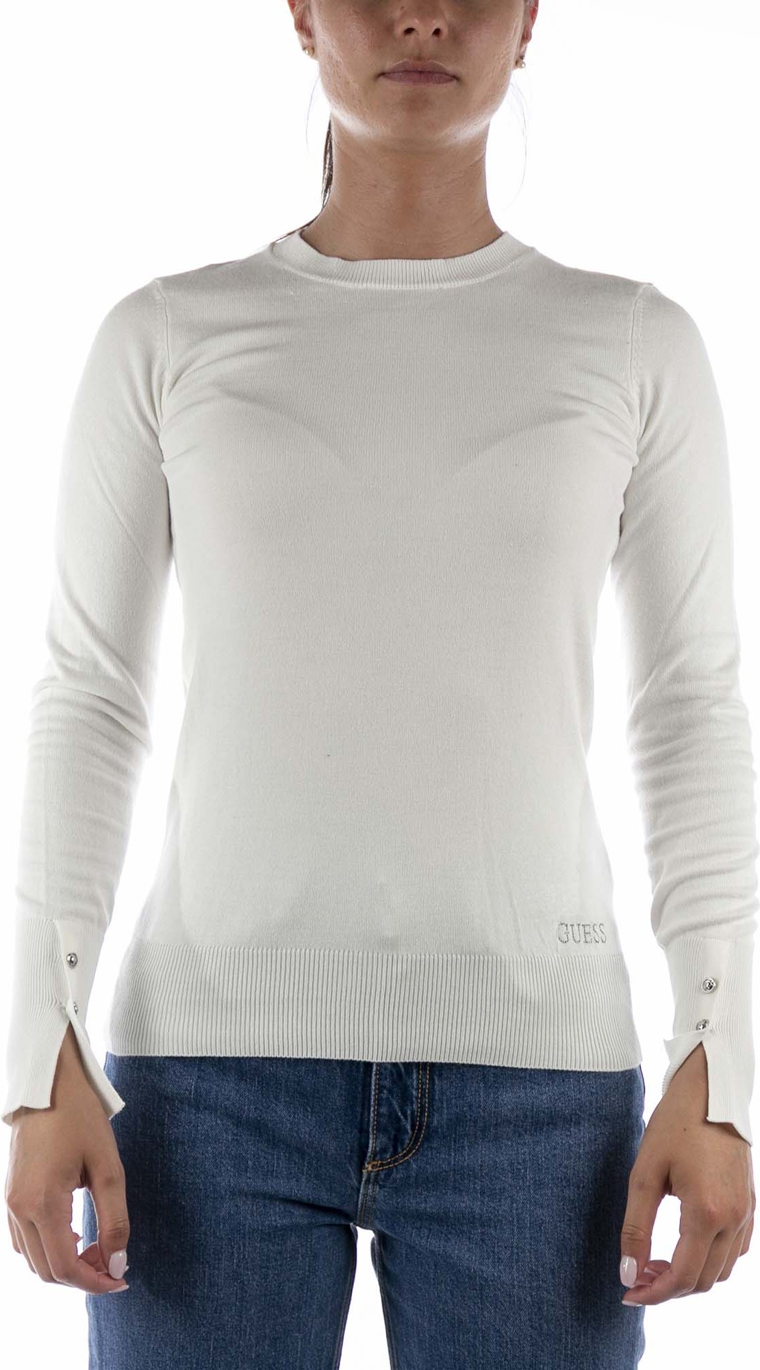 Thumbnail - Guess Elinor Weißer Pullover