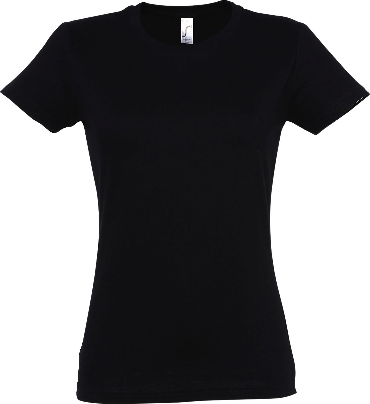 SOLS Womens/Ladies Imperial Heavy Short Sleeve T-Shirt (Deep Black)