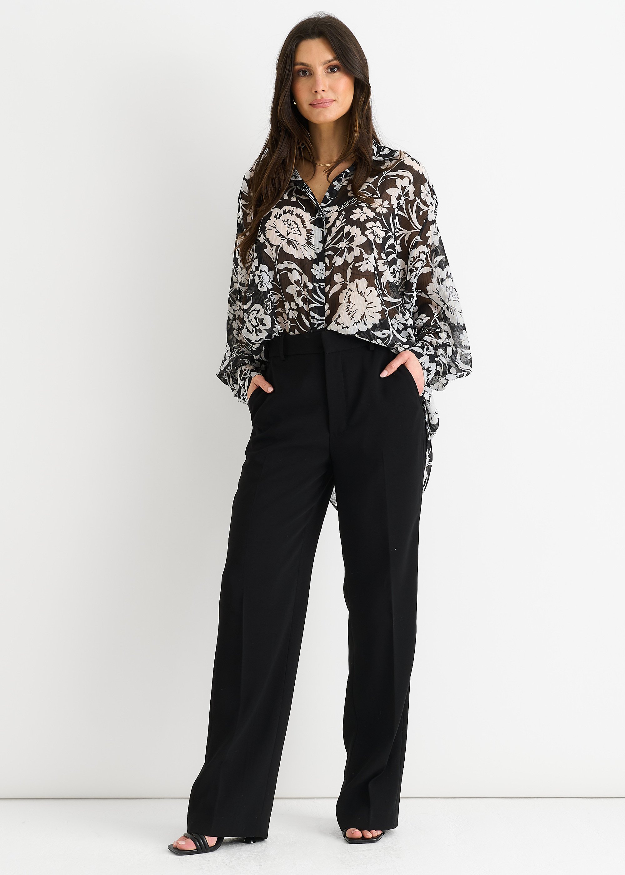 Monoflorales Hemd in Übergröße