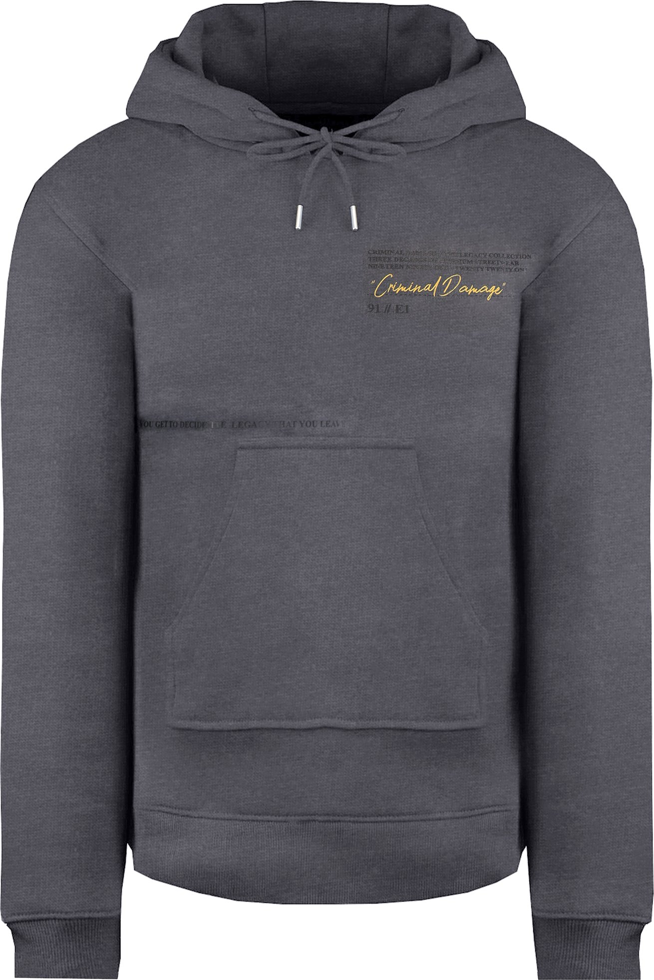 Kriminalschaden Logo Herren Black Hoodie