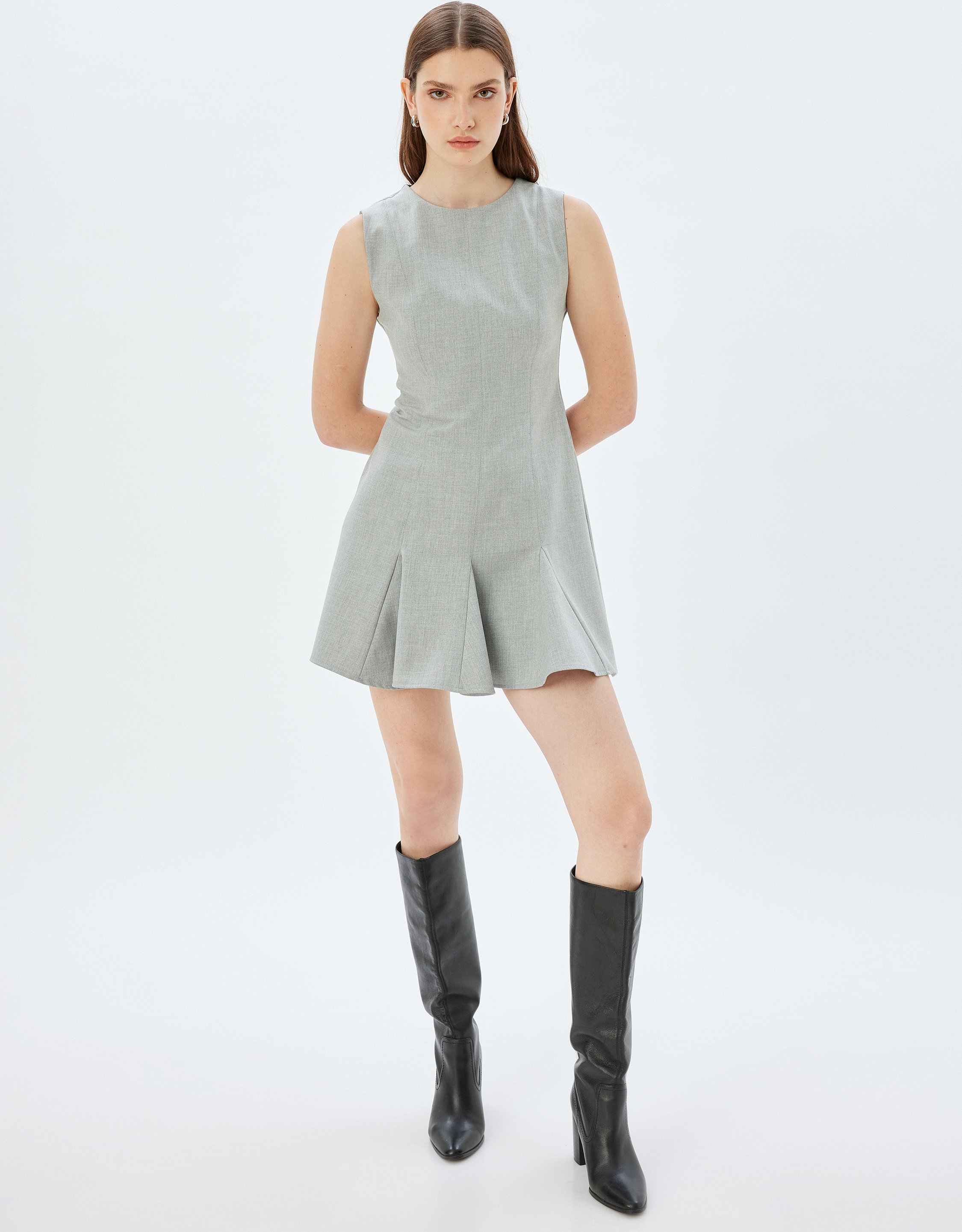 Thumbnail - Koton Kleid Länge Oberhalb Des Knies Fit & Flare Kleid