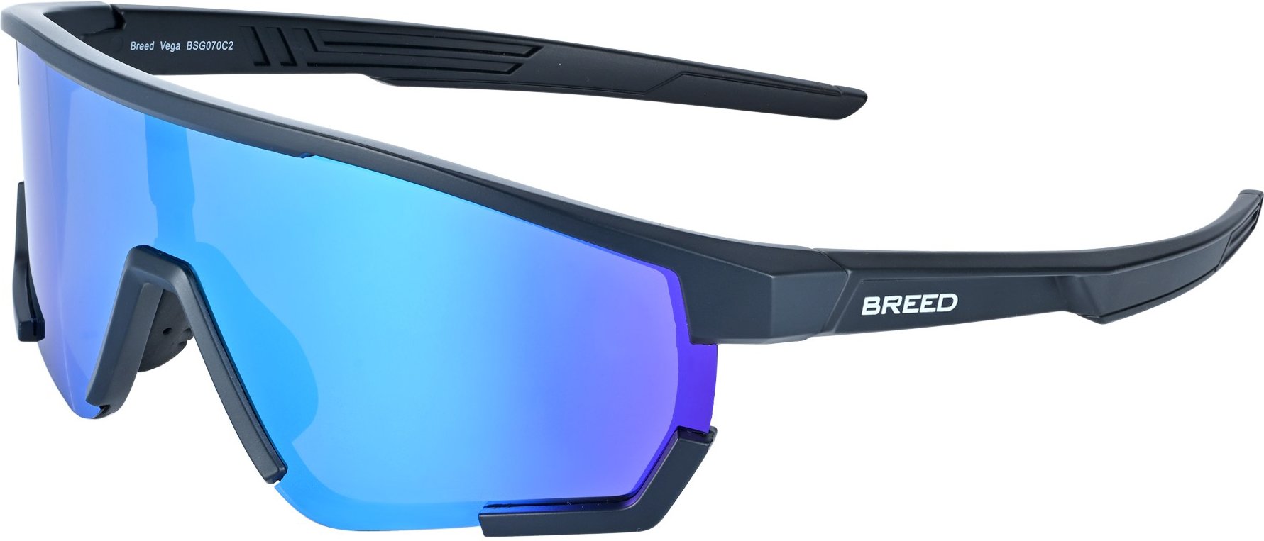 Lunettes de soleil polarisées Breed Vega - Noir/Bleu