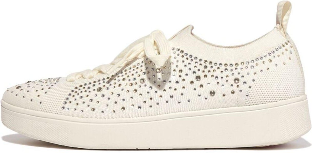 Fit Flop - "Rally" Kristall Sneaker für Damen, Jerseyware (Beige)