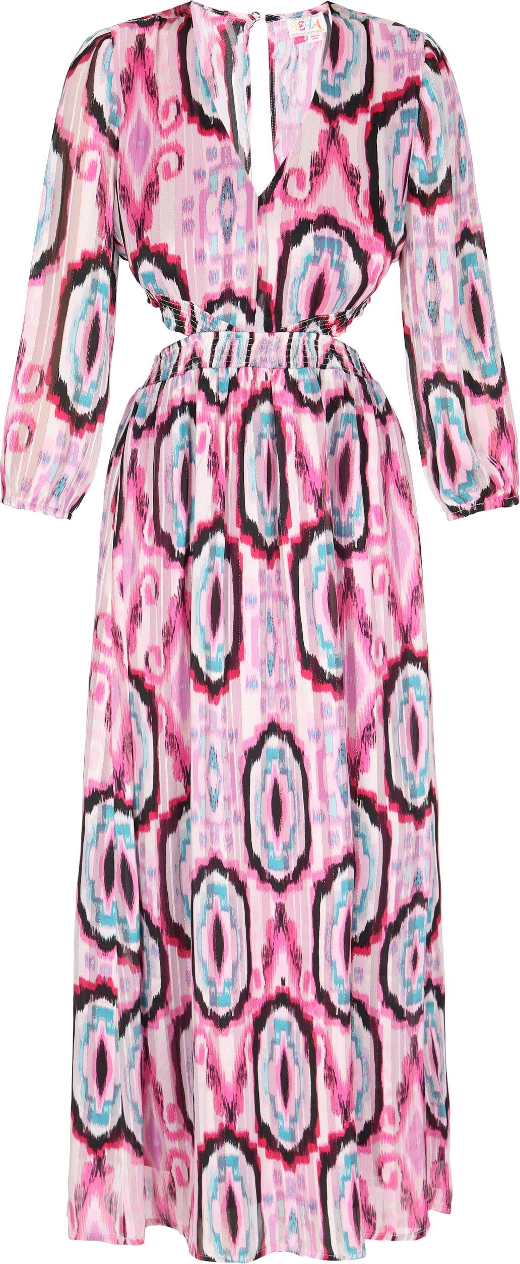 IZIA Kleid Frauen lila mehrfarbig