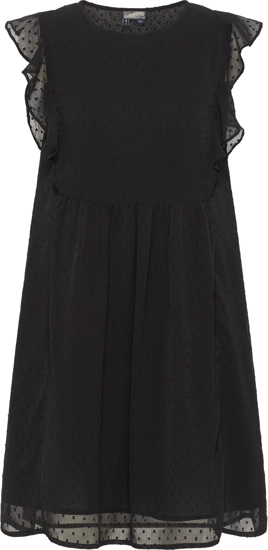 Thumbnail - Dreimaster Midikleid mit Rüschen Damen SCHWARZ