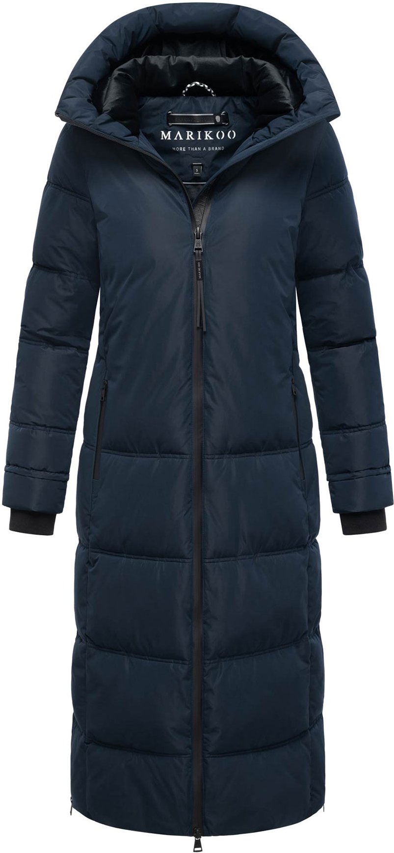 Marikoo Damen Winter Steppmantel Honiaa XVI mit Kapuze & Reißverschlusstaschen