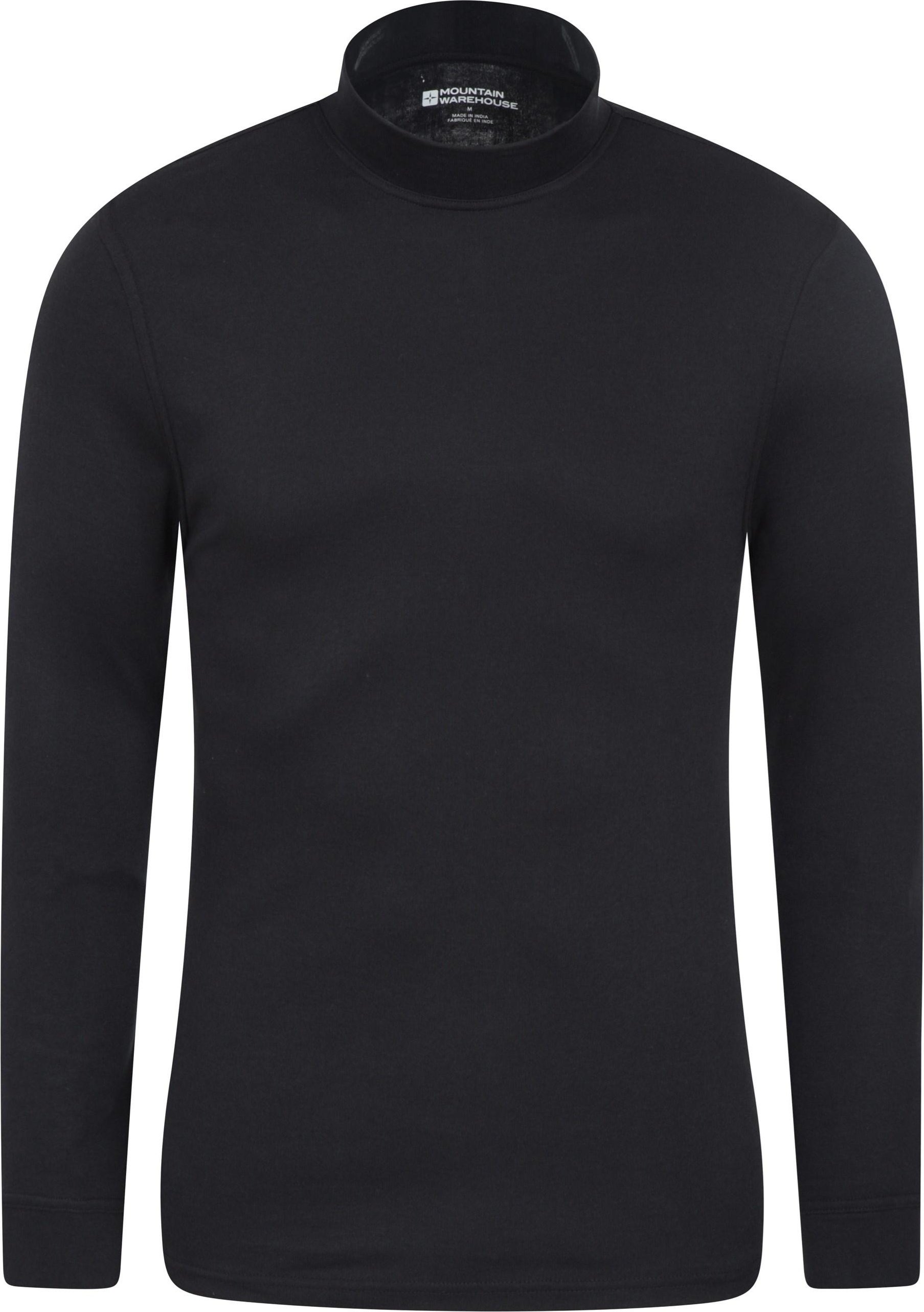 Mountain Warehouse - "Meribel" Base Layer Oberteil Rollkragen für Herren (Schwarz)