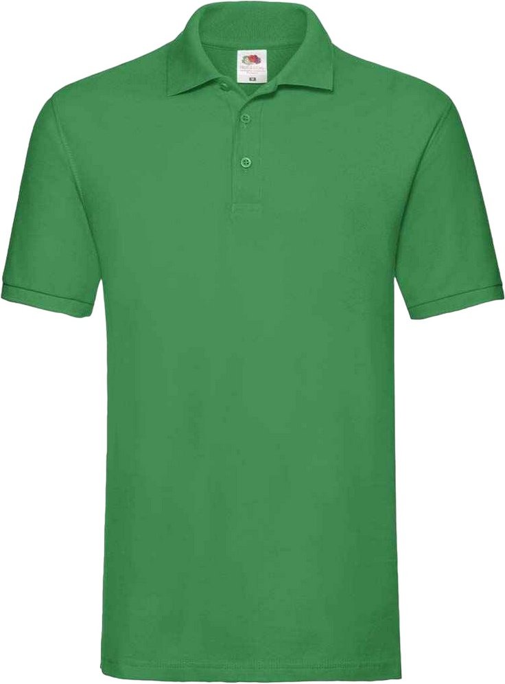 Fruit of the Loom Herren Premium Baumwolle Pique Polo Shirt (Irisches Grün)