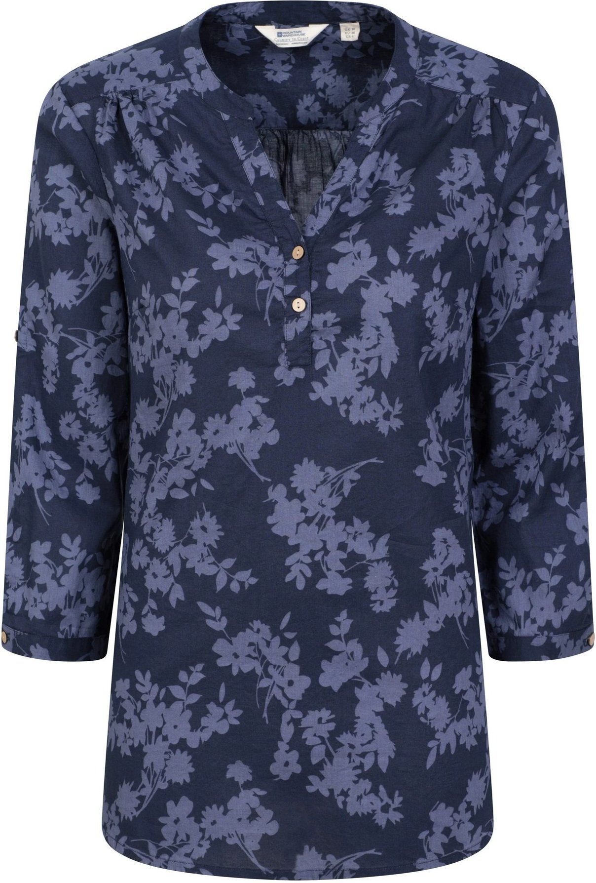 Mountain Warehouse - "Petra" Hemd für Damen 3/4 Ärmel (Marineblau)