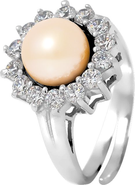 DIADEMA - Prestige Ring mit Süßwasserperle - Kollektion Reinweiß