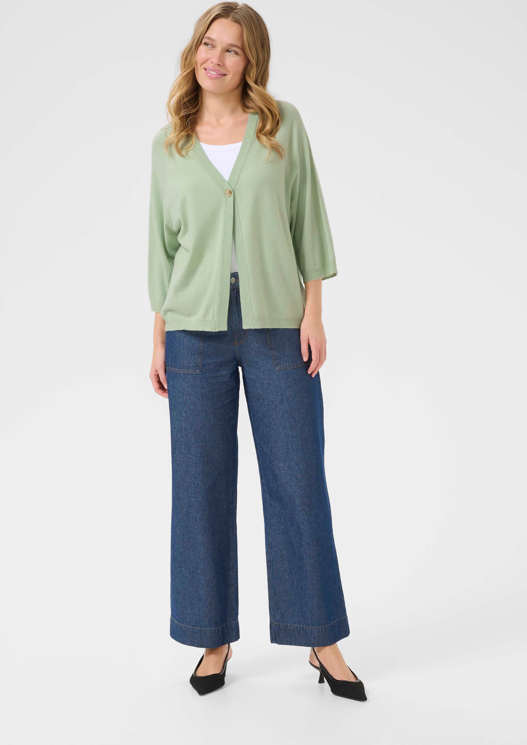 Strickjacke Casual fit green