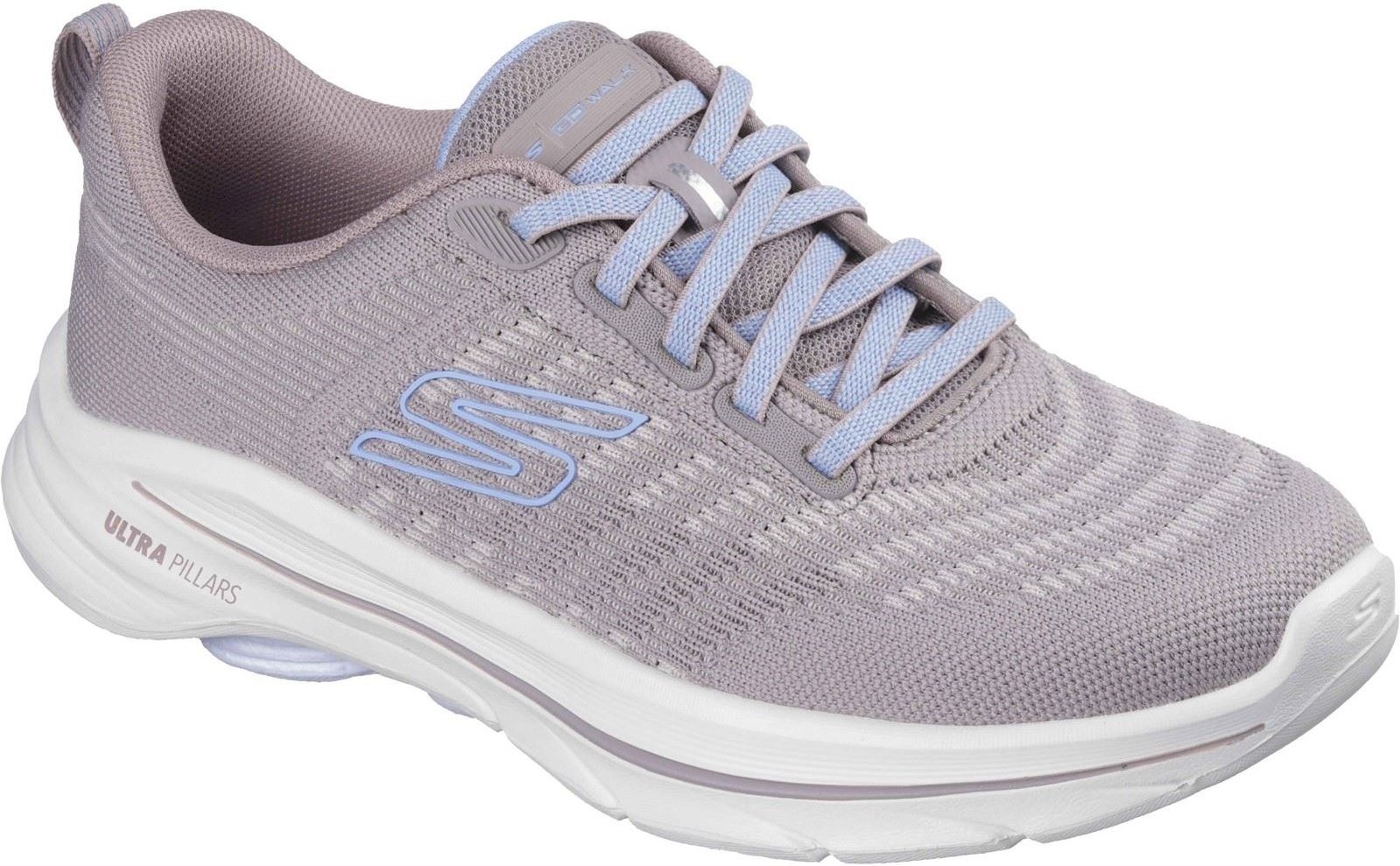 Skechers GO WALK 8 Britt Textile Damen Schuhe Taupe/Blau Standard