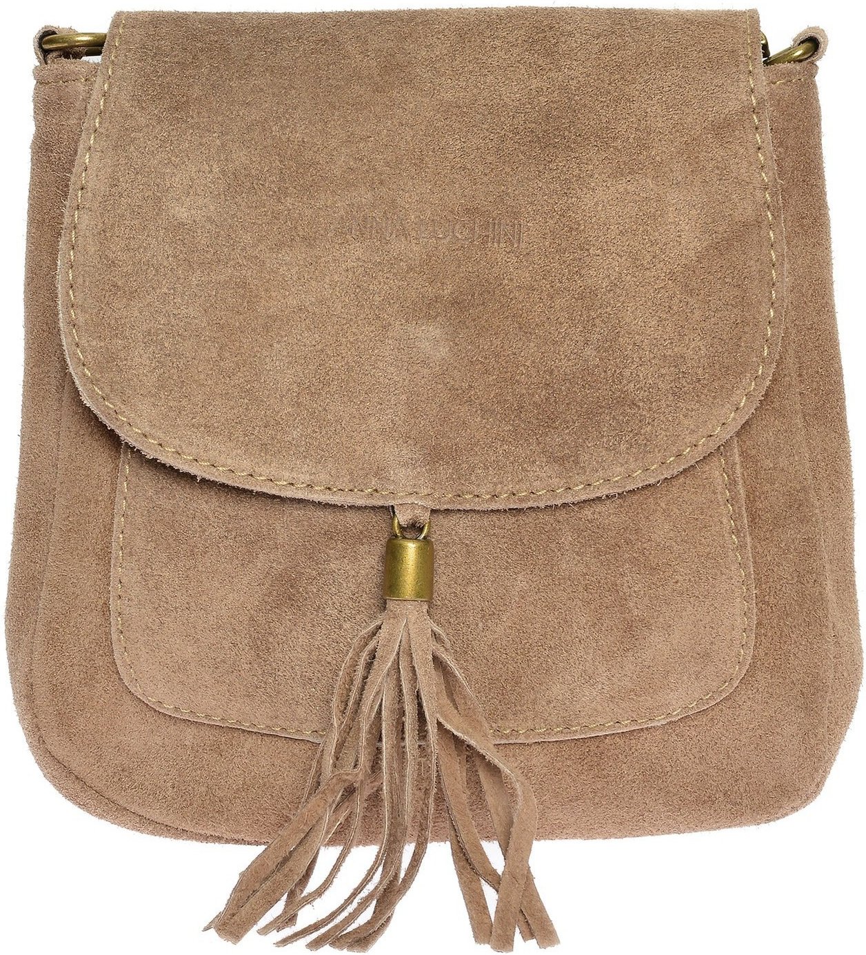 Anna Luchini Beige Leder Tasche
