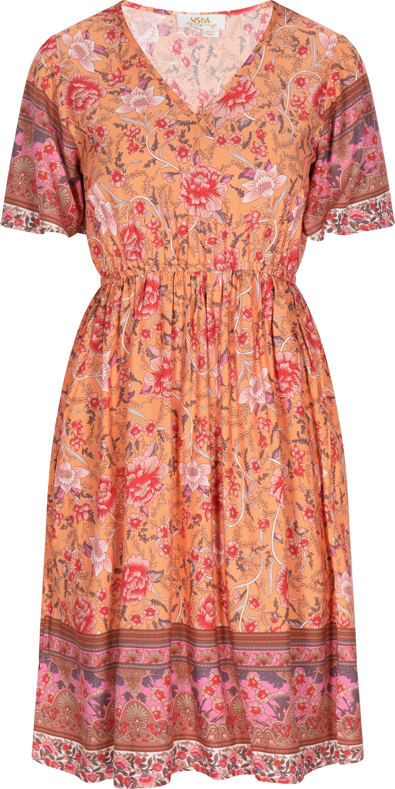 usha Kleid Frauen orange mehrfarbig